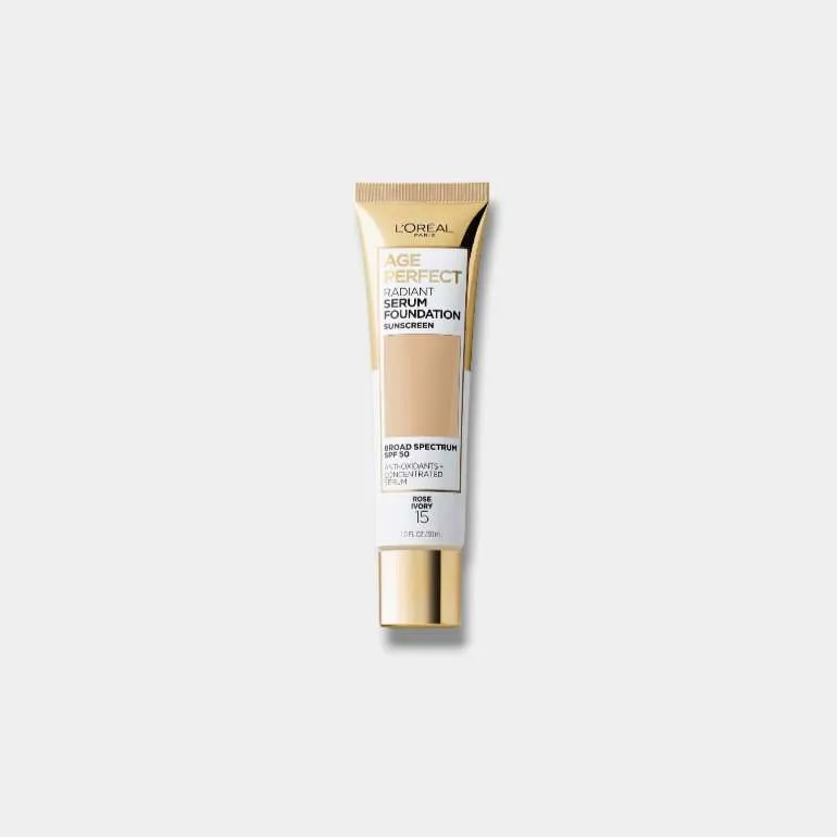 Base L'oreal París Age Perfect Radiant Serum Foundation Sunscreen
