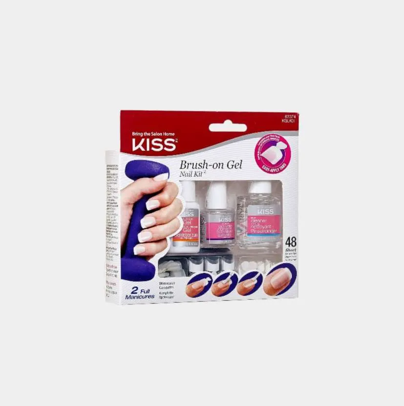 Kit de uñas Kiss Brush-on Gel